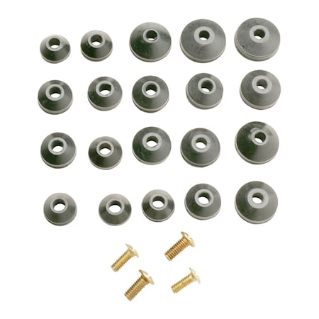 Plumb Pak Plumb Pak Assorted in. D Rubber Beveled Faucet Washer 20 pk PP805-22